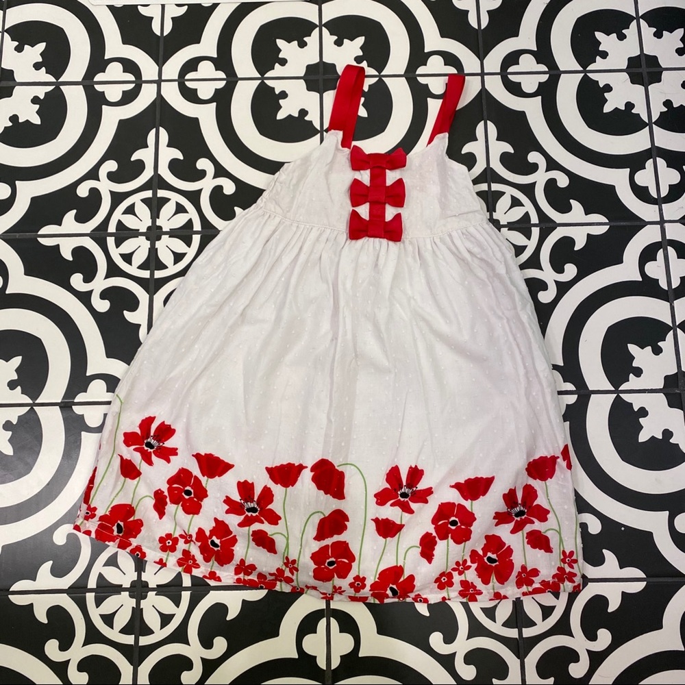 Penelope Mack Red & White Poppy Dress